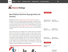 Tablet Screenshot of ellipticalratings.net